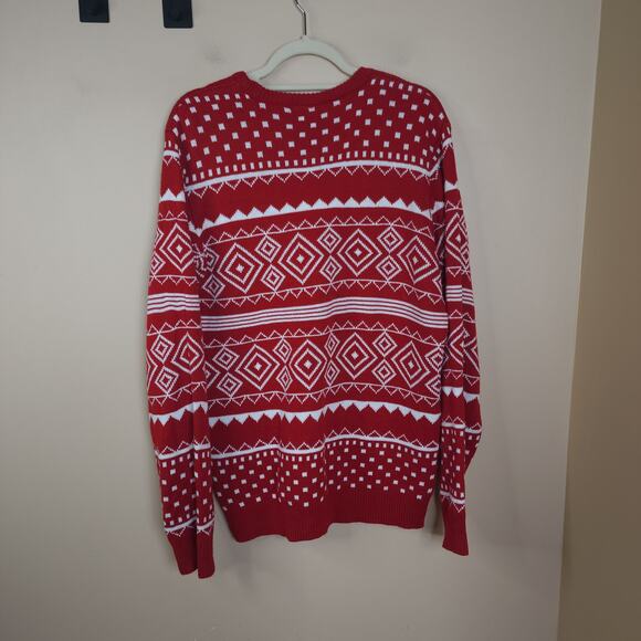 Coca-Cola Red Holiday Polar Bear Crewneck Sweater Size L - Picture 5 of 7